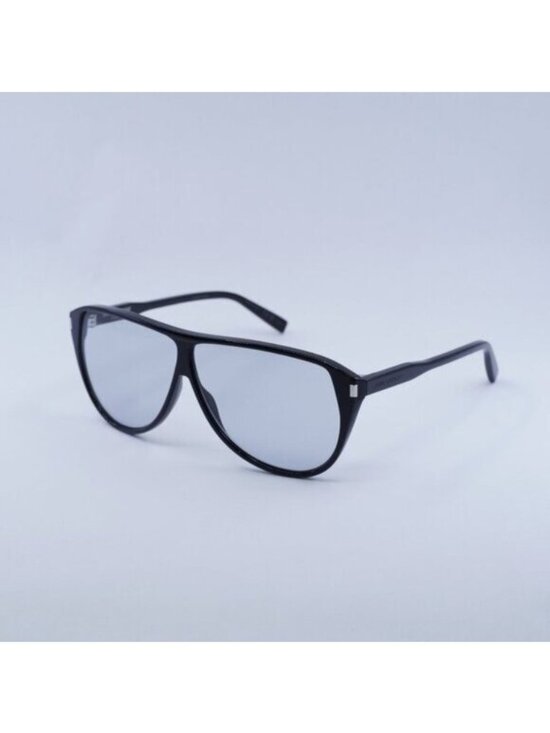 Saint Laurent SL731 GASPAR 001 Sunglasses Black Aviator Frame, Light Blue Lenses main image 12
